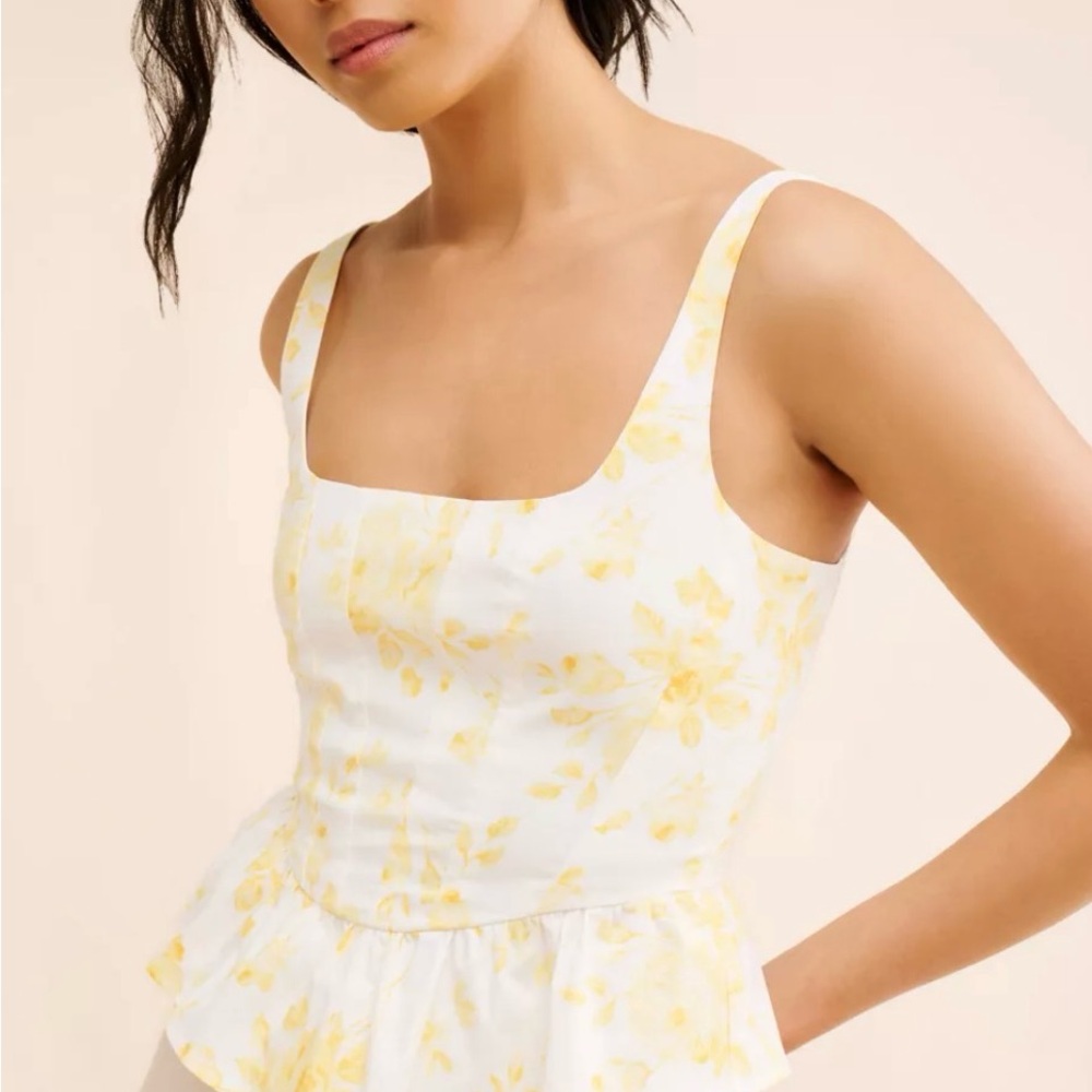 WAYF Peplum Top